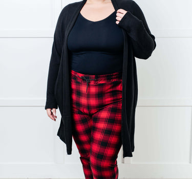 Your New Favorite Joggers in Red Plaid