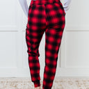 Your New Favorite Joggers in Red Plaid