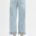 RISEN Mid Rise Fit Boyfriend Jeans with Cuff