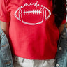 Cursive Football Game Day Graphic Tee