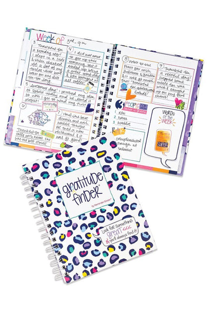 Gratitude Journal with Stickers Non-Dated 52-Week Gratitude Journal Leo-Pop One Size 