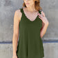 Basic Bae Full Size Lace Detail V-Neck Cutout Cami Womens Tank Tops Matcha Green S 