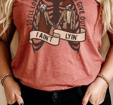 Love You Til My Lungs Give Out Graphic Tee