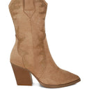 Rambler Rhinestones Embellished Calf Boots