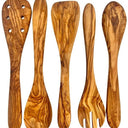 Mediterranean Olive Wood Kitchen Servers Set