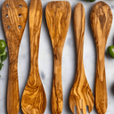 Mediterranean Olive Wood Kitchen Servers Set