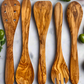 Mediterranean Olive Wood Kitchen Servers Set Olive Wood Kitchen Servers Set 5 PC   