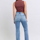 Judy Blue Raw Hem High Rise Bootcut Jeans