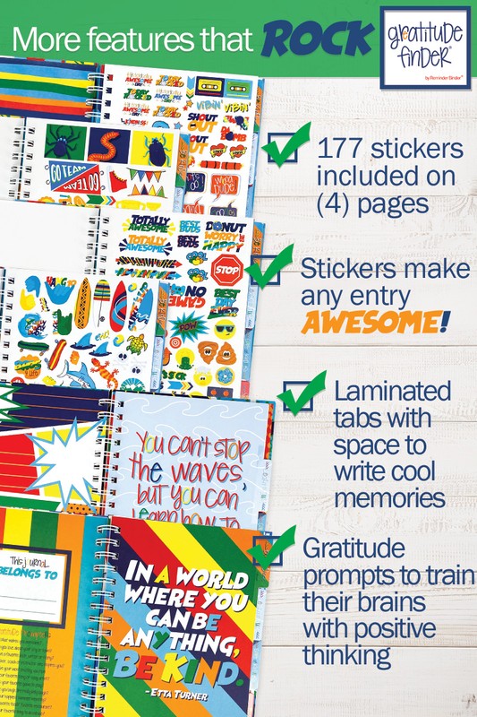 Gratitude Journal with Stickers for Boys Gratitude Journal   