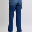 Judy Blue Side Seam Detail Straight Jeans with Pockets