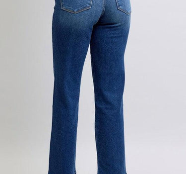 Judy Blue Side Seam Detail Straight Jeans with Pockets
