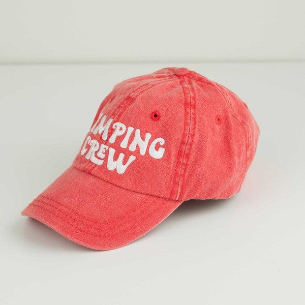 Camping Crew Embroidered Hat - Three Mad Hatters Mercantile 
