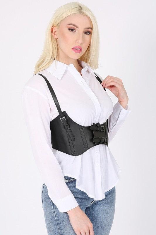 A Little Edge Underbust Corset Belt - Three Mad Hatters Mercantile 
