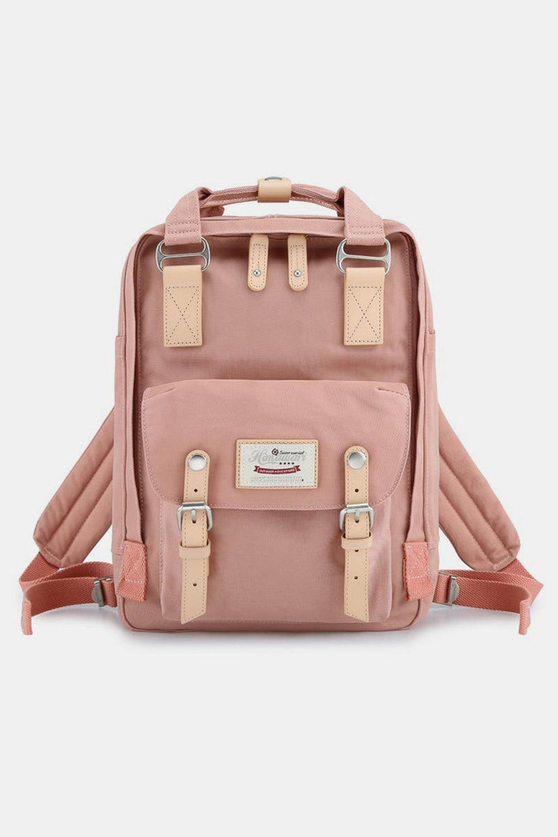Himawari Contrast Waterproof Nylon Backpack Bag - Three Mad Hatters Mercantile 