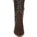 Rambler Rhinestones Embellished Calf Boots