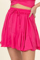 Not Your Girl Drawstring Ruffled Mini Skirt Mini Skirt FUCHSIA S 