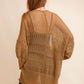 Knit Netted Cardigan Womens Cardigan   