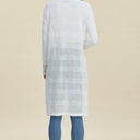 Double Take Open Front Longline Cardigan