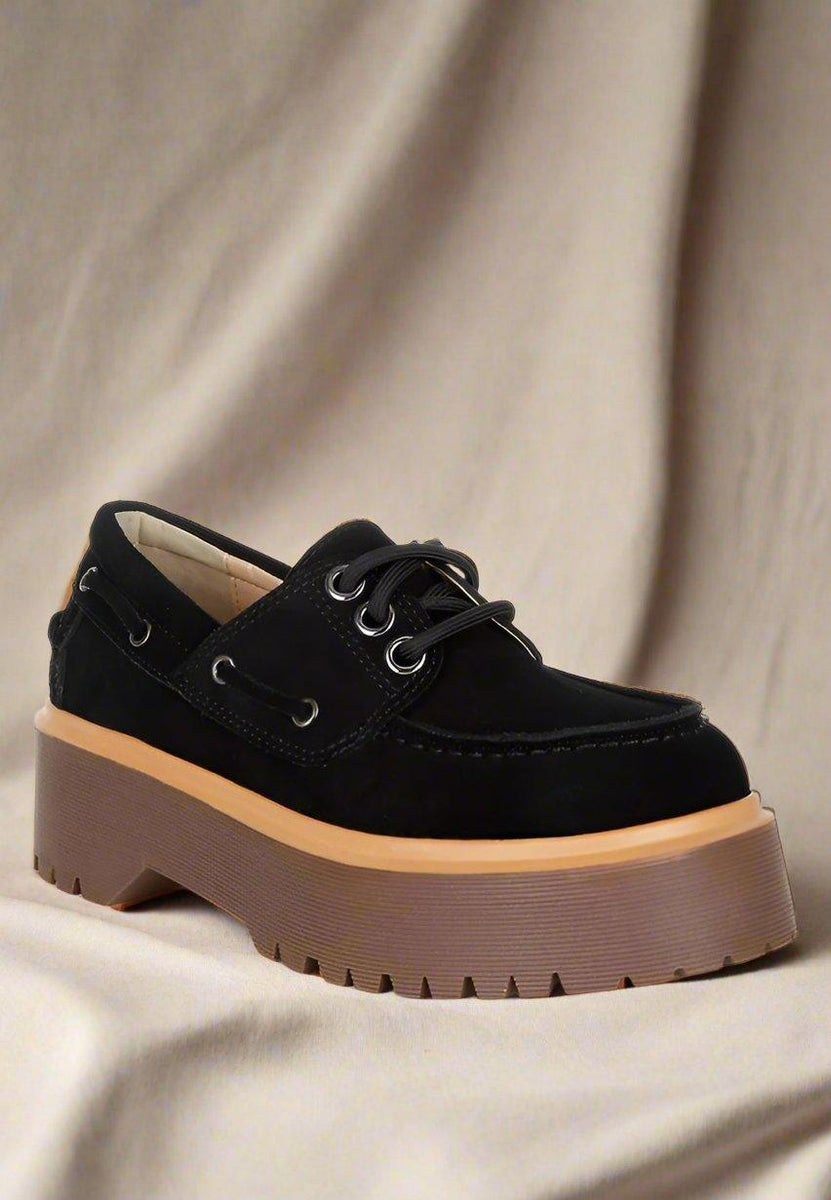 Cuckatoos Chunky Suede Oxford Loafers - Three Mad Hatters Mercantile 