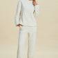 Double Take Textured Long Sleeve Top and Pants Set Lounge Set