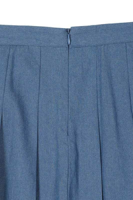 High waisted blue tennis skirt Tennis Skirt   