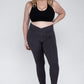 Plus Size V Waist Full Length Leggings Leggings   