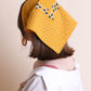 Dot and Floral Border Bandana Scarf Scarf Mustard Default 