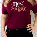 Hey Sugar Sparkle Valentines Day Graphic Tee