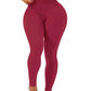 Corset Waist Buttery Soft leggings Body Shaper Leggings Red S 