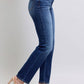 Judy Blue Washed Straight Leg Jeans with Pockets Womens Jeans