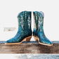 The Bowie Boot in Metallic Teal Shoes