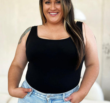 Basic Bae Square Neck Sleeveless Bodysuit