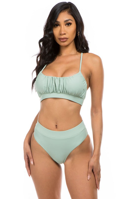 TWO-PIECE HIGH WASITED  SAGE S 