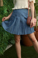 High waisted blue tennis skirt Tennis Skirt BLUE S 