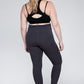 Plus Size V Waist Full Length Leggings Leggings   