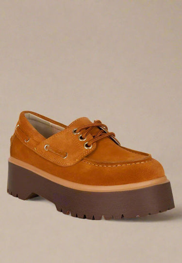 Cuckatoos Chunky Suede Oxford Loafers