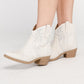 RONAN Rhinestone Western Booties Bootie BONE 5.5 