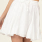 Not Your Girl Drawstring Ruffled Mini Skirt Mini Skirt OFF WHITE S 