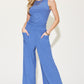 Basic Bae Full Size Ribbed Tank and Wide Leg Pants Set Womens Pant Set Dusty  Blue S 