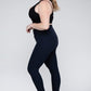 Plus Size V Waist Full Length Leggings Leggings   