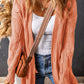 Cable-Knit Dropped Shoulder Cardigan Cardigan Pumpkin S 