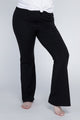 Plus Everyday Flare Bottoms  Black 1X 