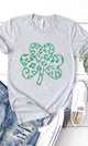 Green Leopard Clover Graphic Tee PLUS  Athletic Heather XXL 