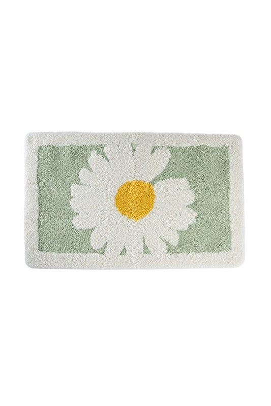 Daisy- Soft Bath Mat Daisy Bathroom Rug   