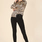 Satin leopard blouse    