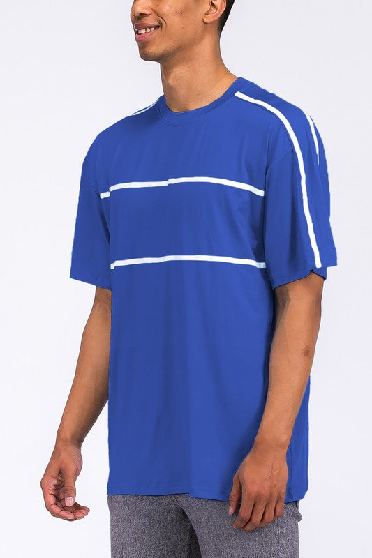 ROUND NECK TAPE STRIPE TSHIRT Mens T-shirt   