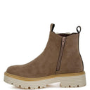 Mothman Faux Fur Detail Chunky Ankle Boots