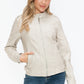 Snobbish PU Leather Biker Jacket with Side Zip Pockets Womens Jacket