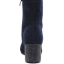 Chena Rhinestones Embellished Block Heel Boots