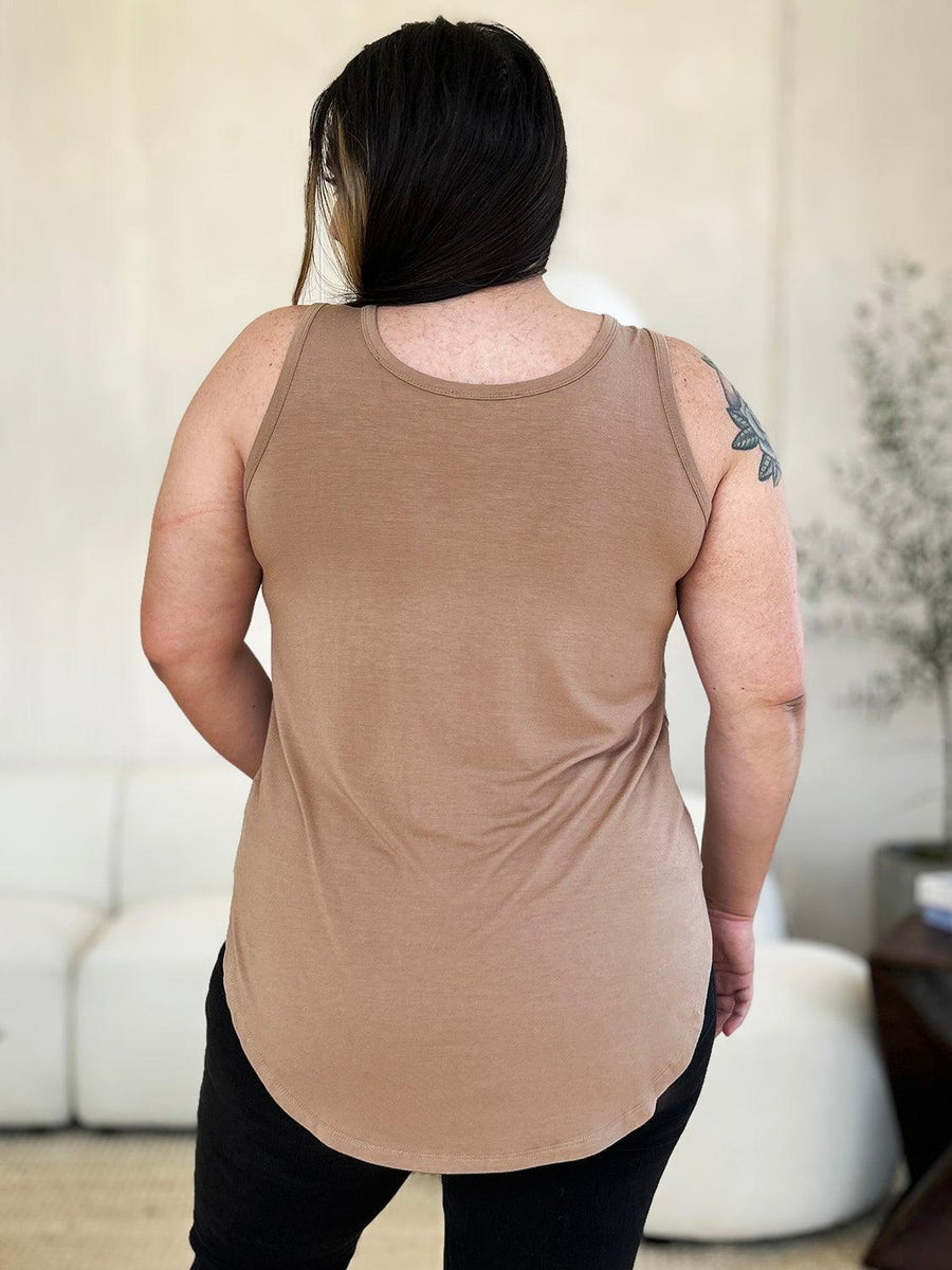 Basic Bae Full Size Round Neck Tank - Three Mad Hatters Mercantile 